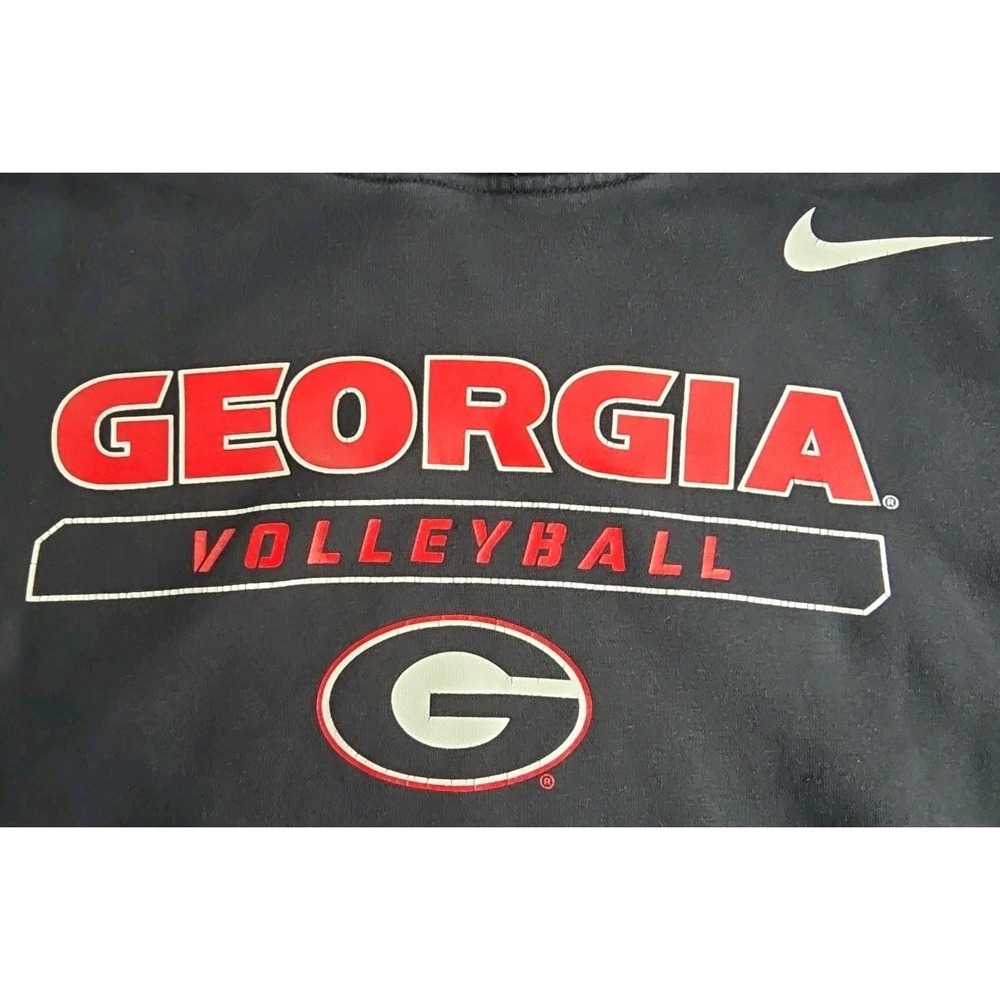 Georgia Bulldogs Hoodie UNISEX XL Black Nike Volleyball Pullover Sweatshirt NCAA